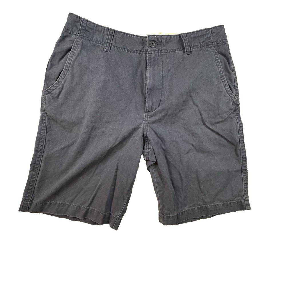 Old Navy Men's 35.5 Navy Broken In Khaki Shorts Chino Casual‎ SEE DESCRIPTION
